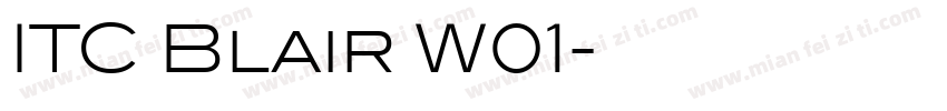 ITC Blair W01字体转换